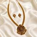 Traditional Peacock Long Haram Necklace Set