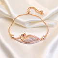 Rose Gold American Diamond Slider Bracelet