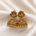 Temple Design Lakshmi Kemp Jhumka Earrings