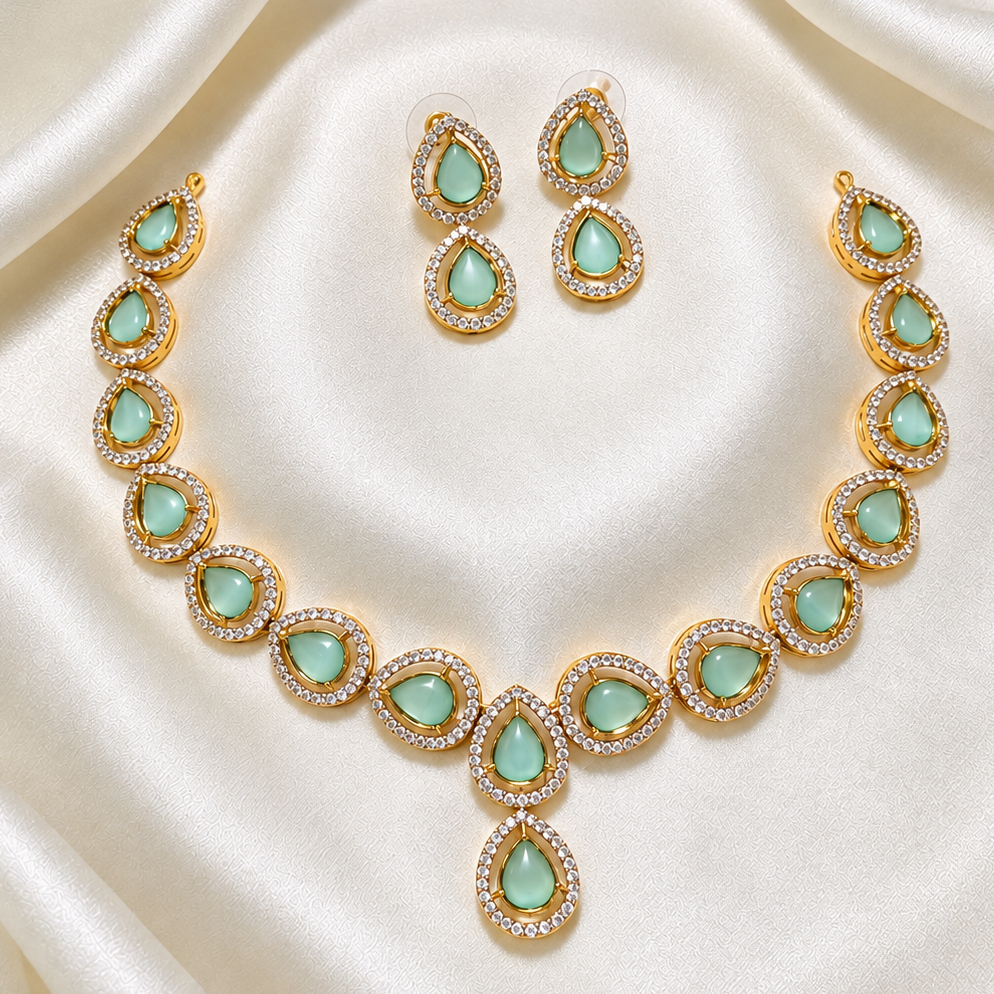 Aventurine green AD Victorian imitation jewellery