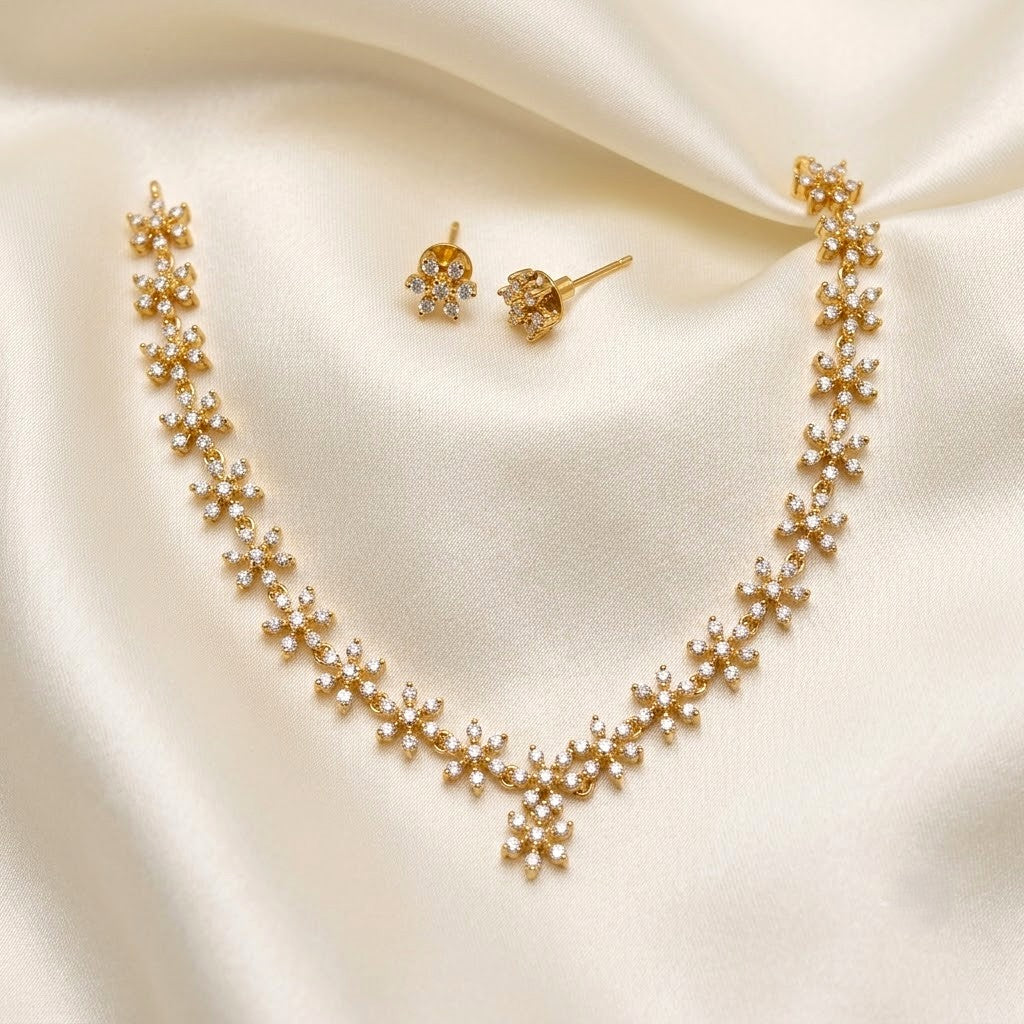 Nakshatra Diamond Replica Necklace Set