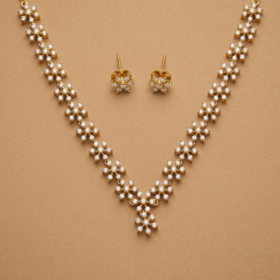 Nakshatra Diamond Replica Necklace Set