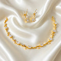 Vine Floral Gemstone Replica Necklace Set