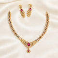AD Partywear Drop Necklace Set