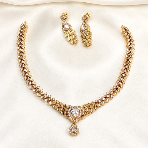 AD Partywear Drop Necklace Set
