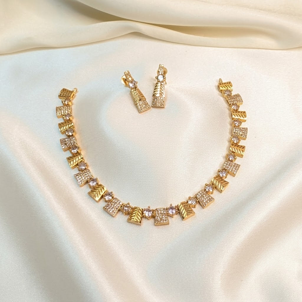 Simple AD Necklace Set