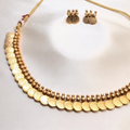 Antique Gols Kaasumala Kashumala Coin Short Necklace Kerala Onam Jewellery Traditional