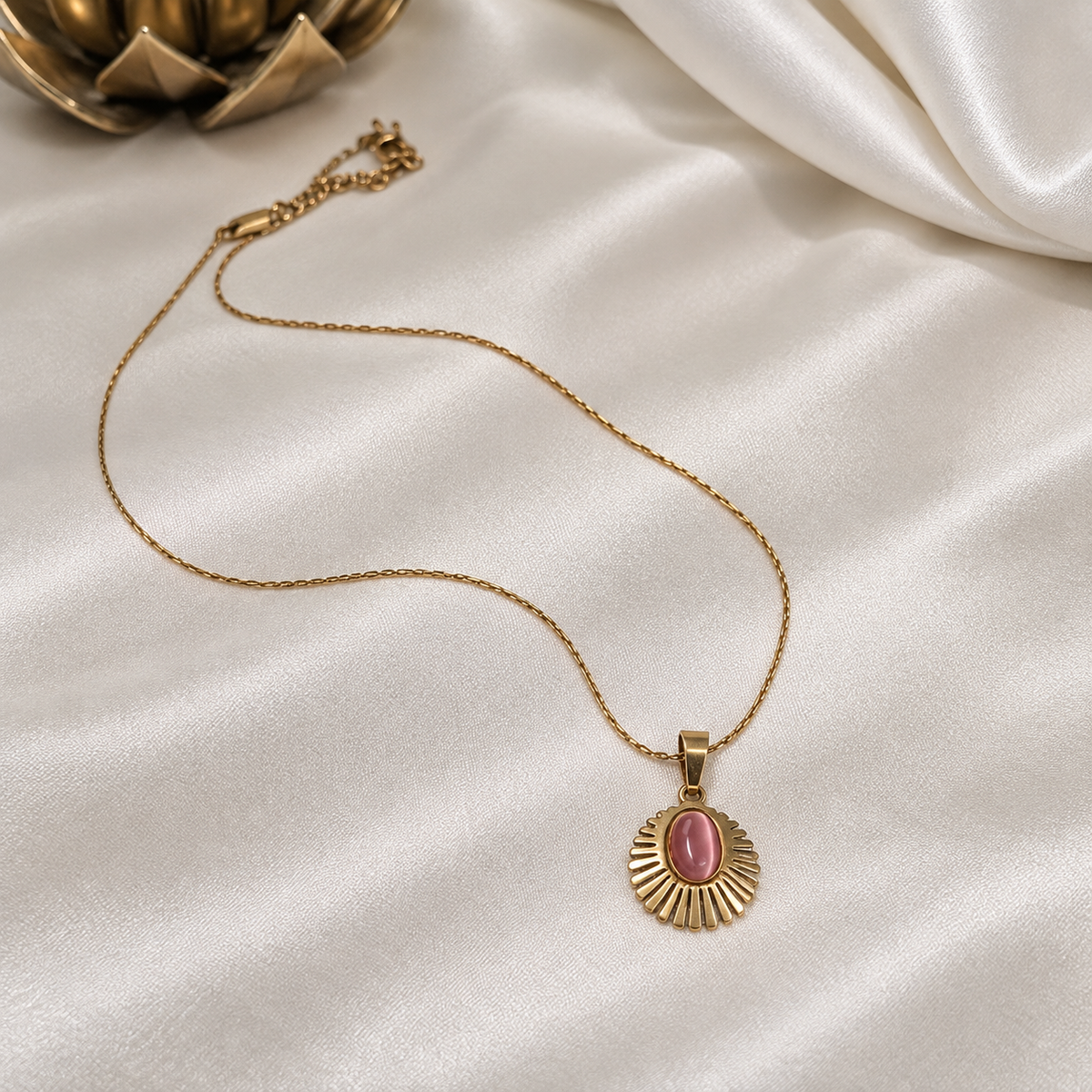 Sunburst Anti-Tarnish Pendant Chain