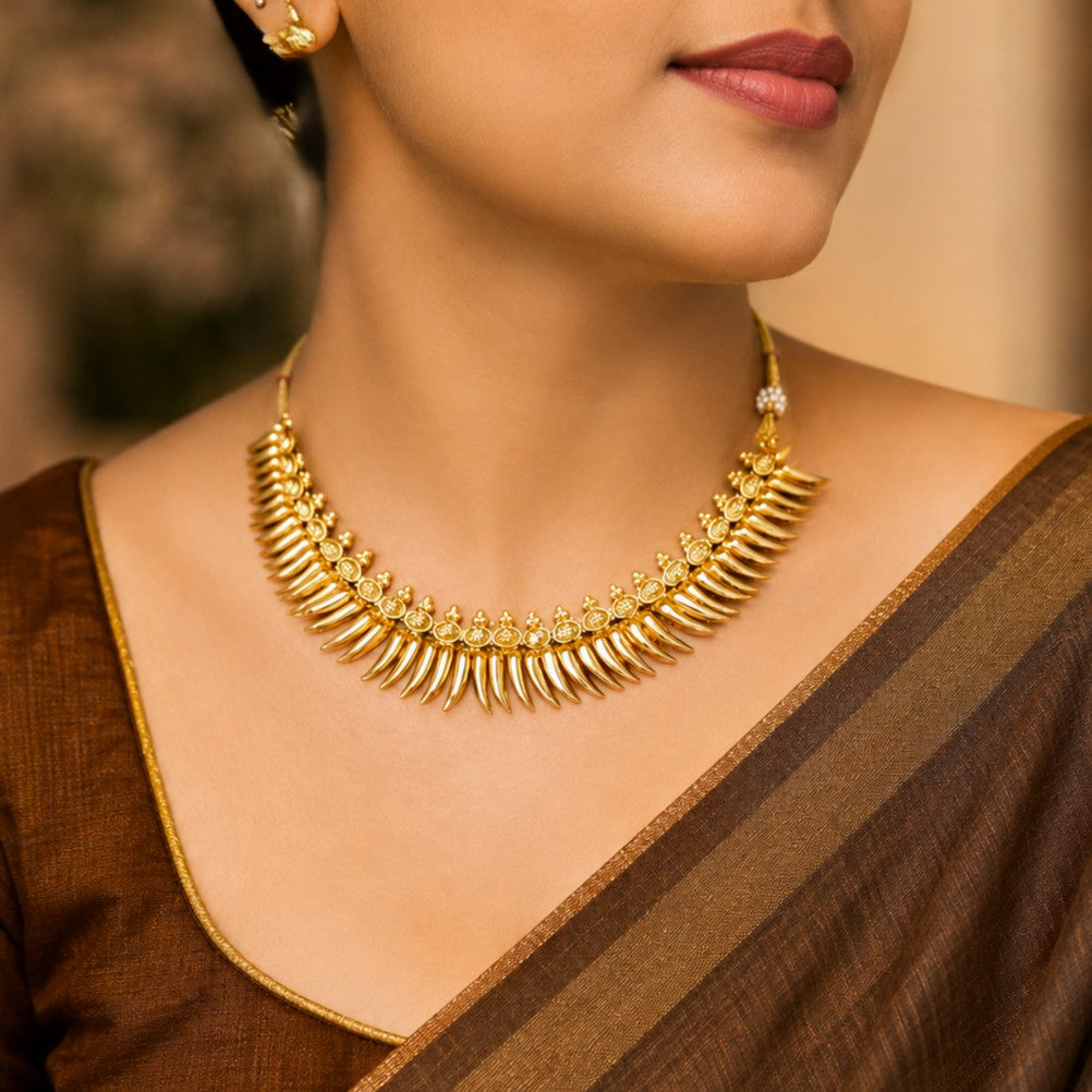 Traditional Mullamottu Necklace Set