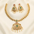 Peacock Diamond Replica Necklace Set