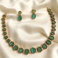 Polki Replica Victorian Partywear Necklace Set