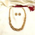 Antique Gold Ghungroo Long Necklace Set